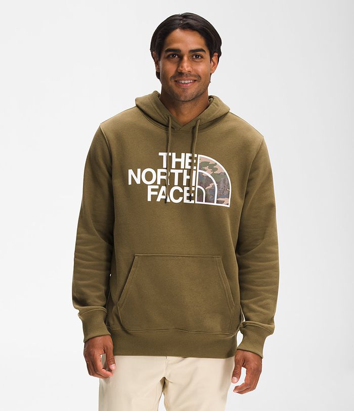 The North Face Mens Hoodie Half Dome Pullover 362IACQDL - Olive